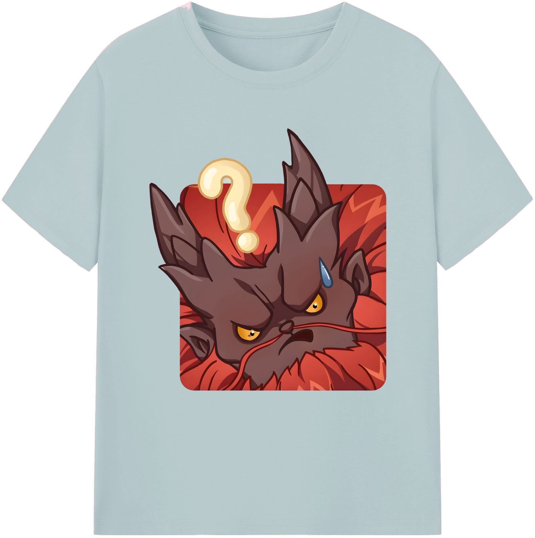 （画像用） Ne Zha 2 ナタ 魔童の大暴れ 綿100％半袖Tシャツ（フロントプリント）